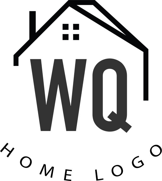 首字母wq家居创意logo设计图片下载