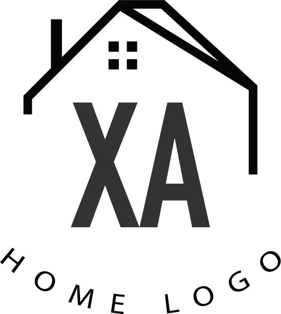 首字母xa家居创意标志设计图片下载