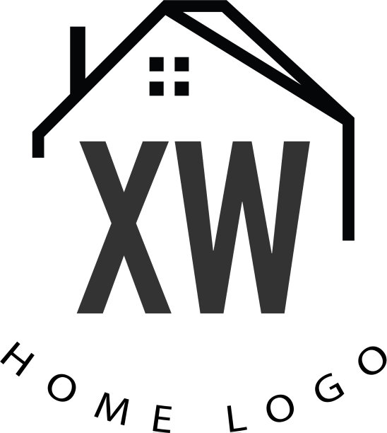 首字母xw家居创意logo设计图片下载