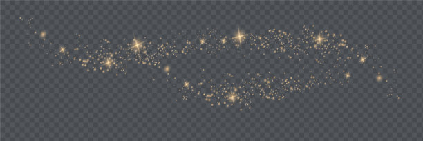 尘埃是黄色的火花和金色的星星图片下载