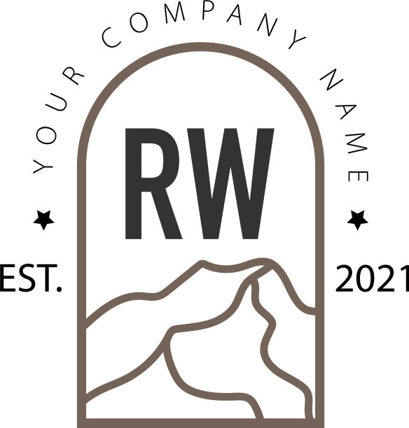 首字母rw 山地探险创意图片下载