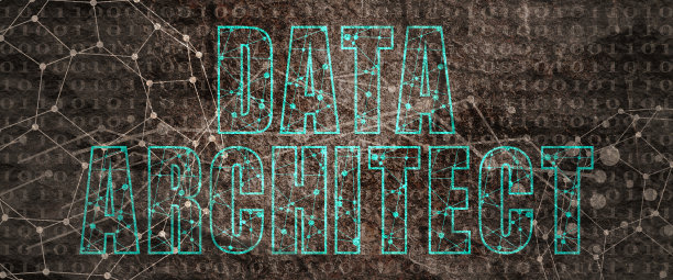数据架构师文本。线与点相连的风格图片下载