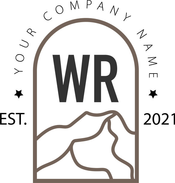 首字母wr 山地探险创意图片下载