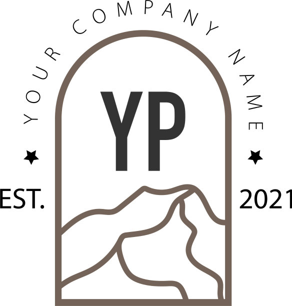 首字母yp 山地探险创意图片下载