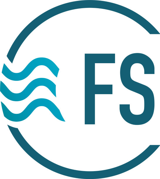首字母fs water创意标志设计图片下载