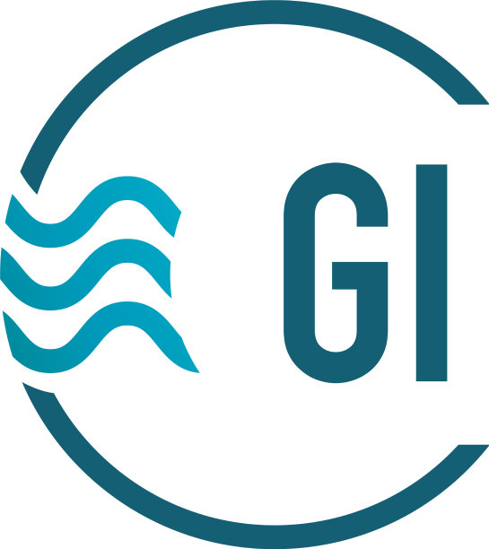 字母GI水滴创意Logo设计图片下载