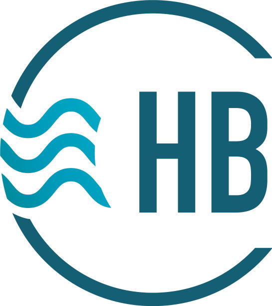 首字母hb water创意标志设计图片下载
