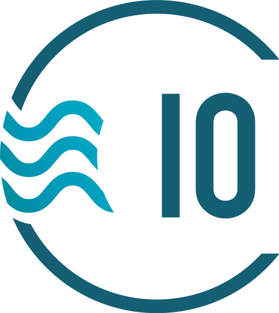 首字母IO水创意标志设计图片下载