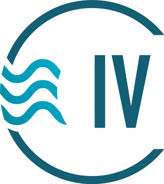 首字母iv水创意标志设计图片下载