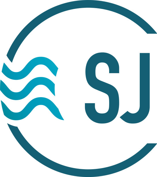 首字母sj水创意标志设计图片下载