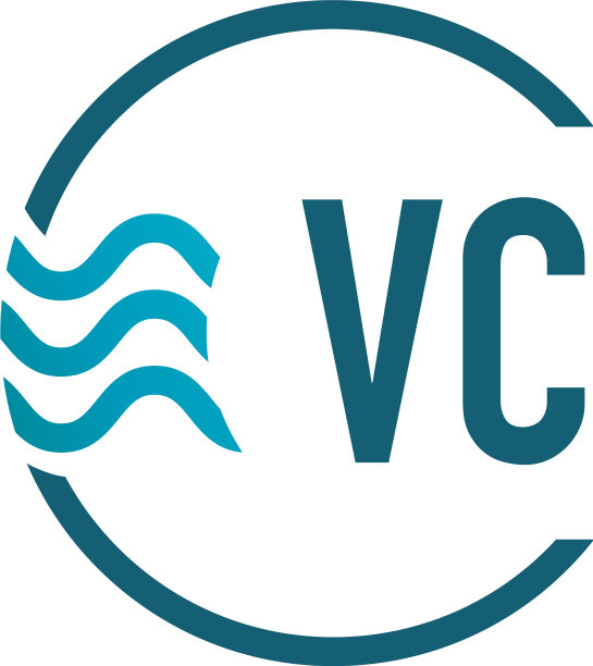 首字母vc水创意标志设计图片下载