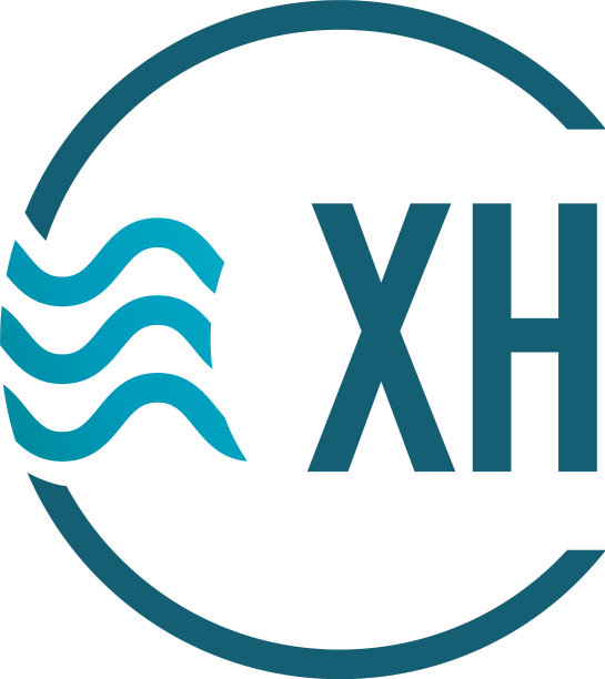 首字母xh水创意标志设计图片下载