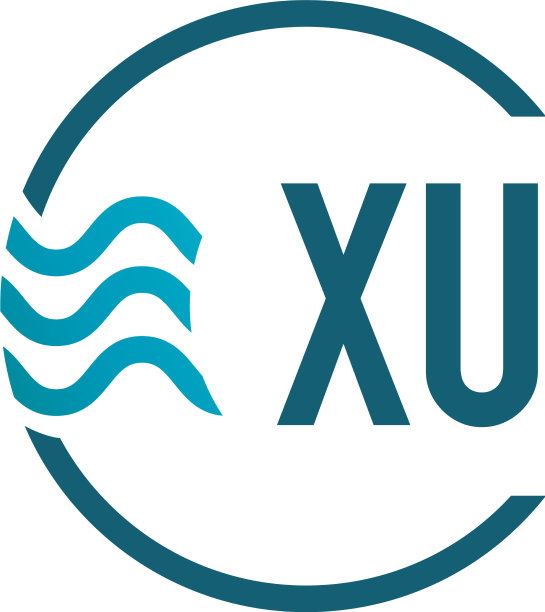 首字母XU水创意logo设计图片下载
