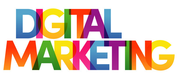 数字营销文字矢量插图。错过的慢。彩虹颜色的文本。向量旗帜。企业的概念。梯度文本。透明的信图片下载