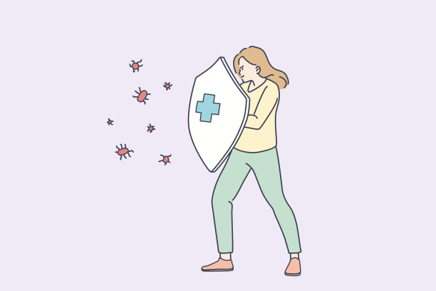保护病毒感染的观念图片下载