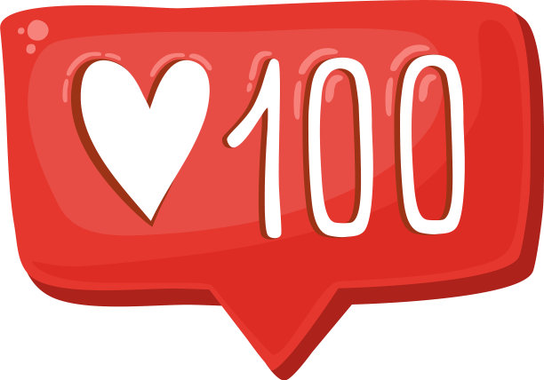 喜欢你的社交信息图标卡通风格图片下载