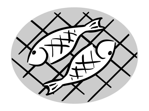 烧烤鱼线艺术图片下载