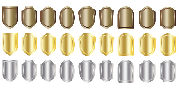 盾牌图标集。保护图标。安全矢量图标。矢量插图。股票的形象。每股收益10。图片下载