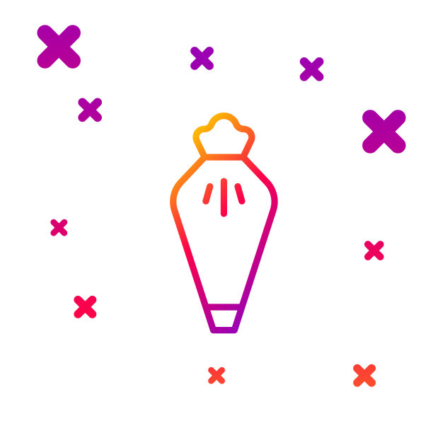 彩色线糕点袋装饰蛋糕图片下载