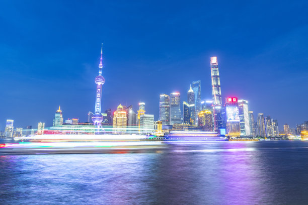 上海黄浦江夜景图片下载