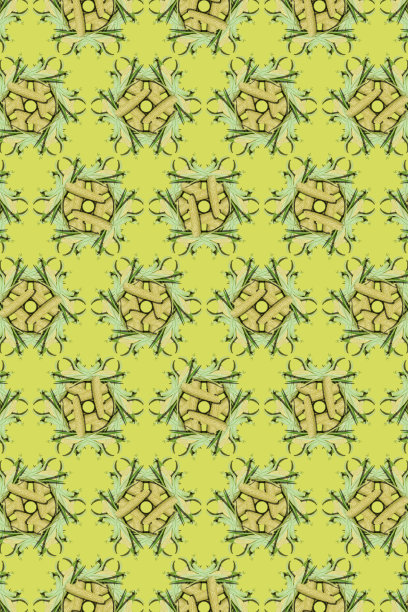 黄色背景上的玉米棒图案图片下载