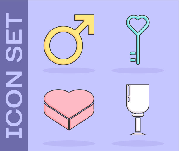 将酒杯男色象征糖果放在心中图片下载