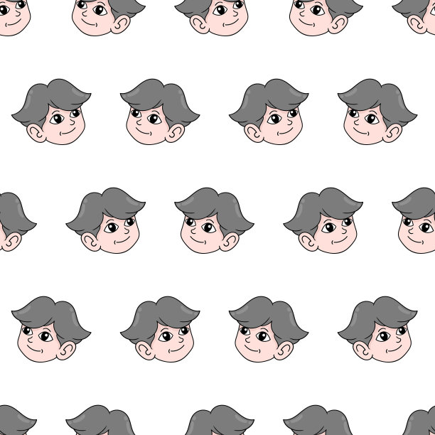 帅哥无缝重复图案背景图片下载