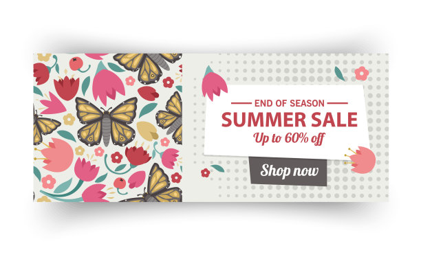 夏季销售旗帜模板夏季销售光明图片下载