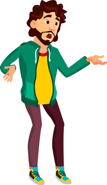 一名男子在看电视卡通新闻时感到震惊图片下载