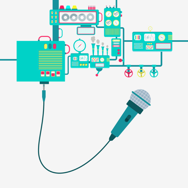 工厂和麦克风图片下载