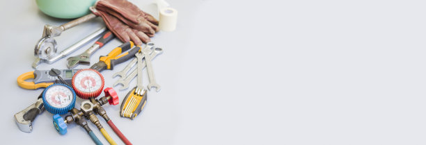 空调维修和保养工具。图片下载