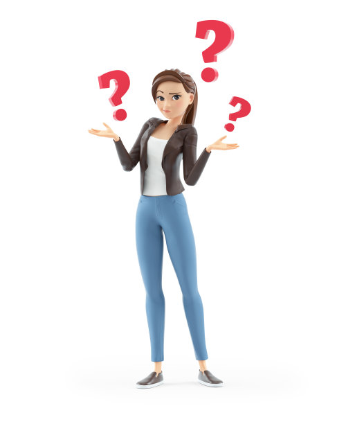 3d卡通女人与几个问题图片下载