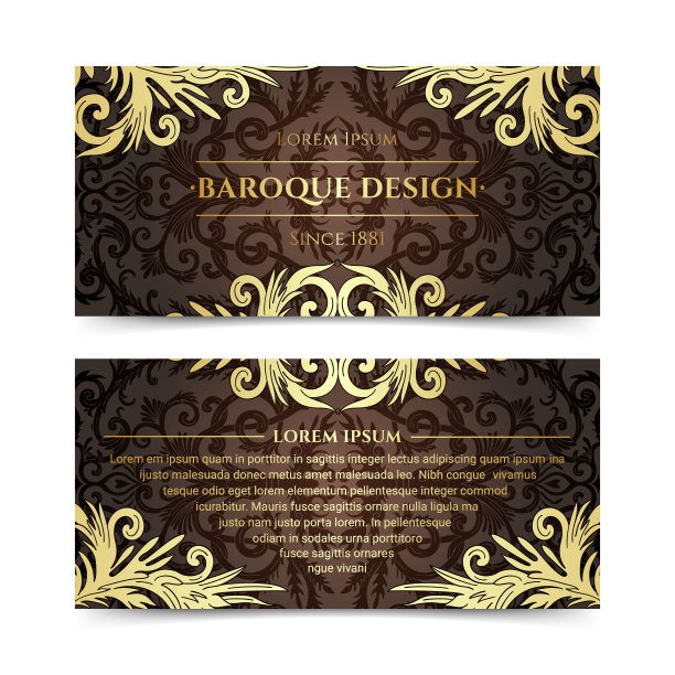 巴洛克风格的传单图片下载