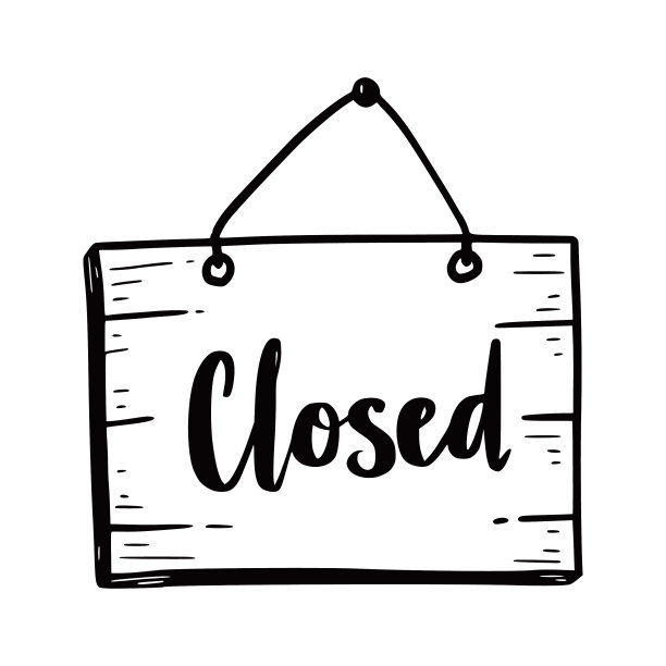 手绘封闭标志涂鸦图片下载