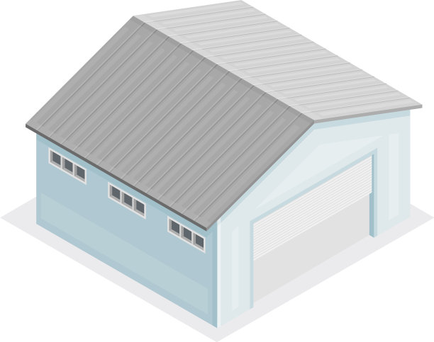 仓库作为等距存放货物的建筑图片下载