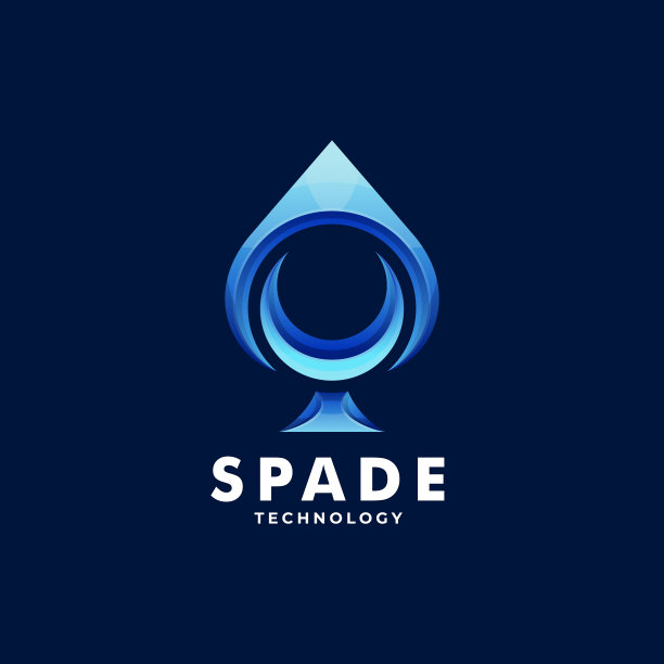 标志铲形渐变色彩艳丽的风格图片下载