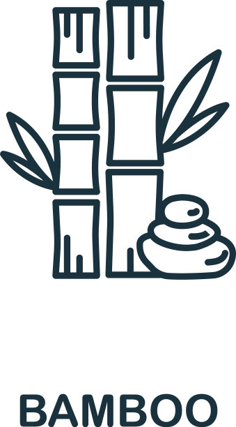 竹图标从水疗疗法收集简单图片下载