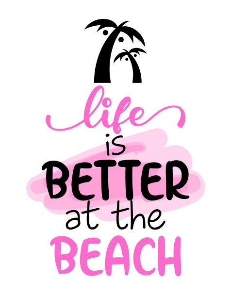 海滩上的生活更美好——鼓舞人心的名言图片下载