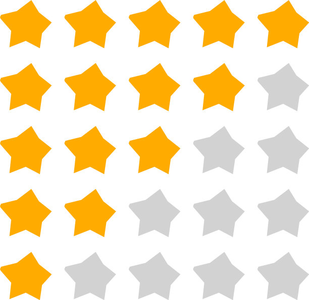 星级元素与轻微扭曲的星星图片下载