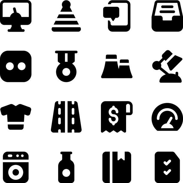 包装设备实心图标图片下载