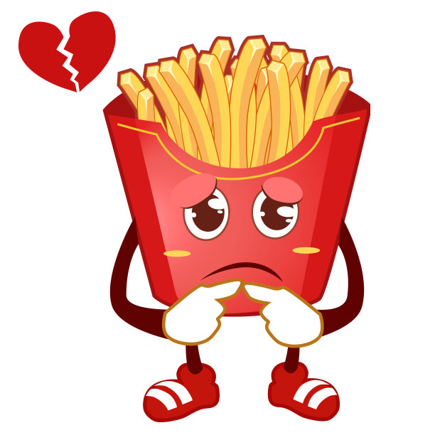 炸薯条吉祥物卡通图片下载