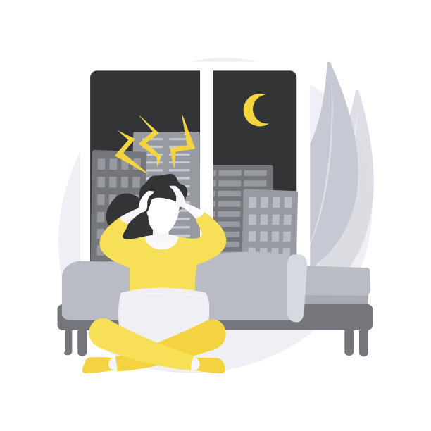 睡眠行为障碍抽象概念图片下载