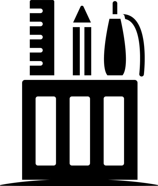 图形铅笔架图标图片下载