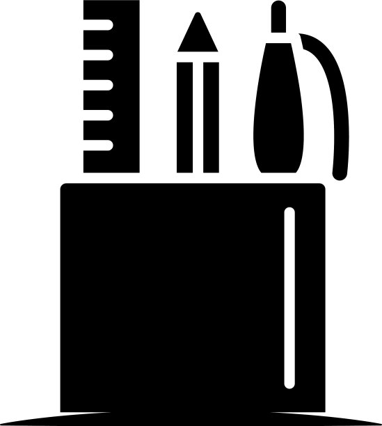 图形铅笔架图标图片下载