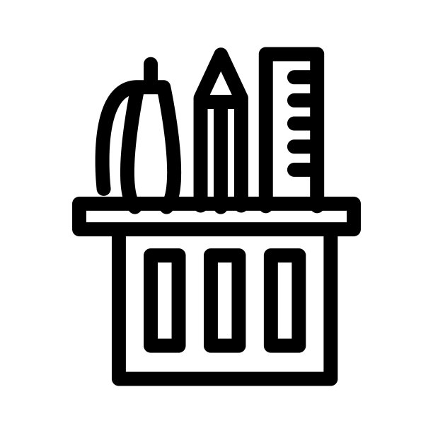 图形铅笔架图标图片下载