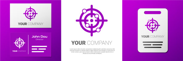 标志型目标运动图标孤立在白色图片下载