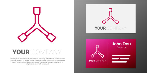 标志字线滑板y字形工具图标孤立上图片下载