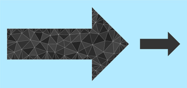 多边形箭头图标图片下载