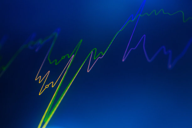 金融，股票交易图表在数字显示图片下载