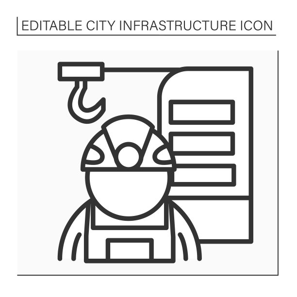 结构工程师线图标图片下载